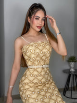 VESTIDO YOANA DORADO