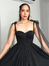 CAMILA BLACK AND WHITE DRESS