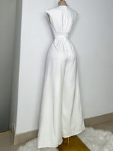 PALAZZO BLANCO CON CINTURÓN