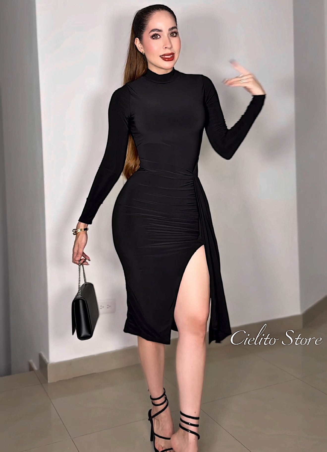 VESTIDO LUISA  NEGRO