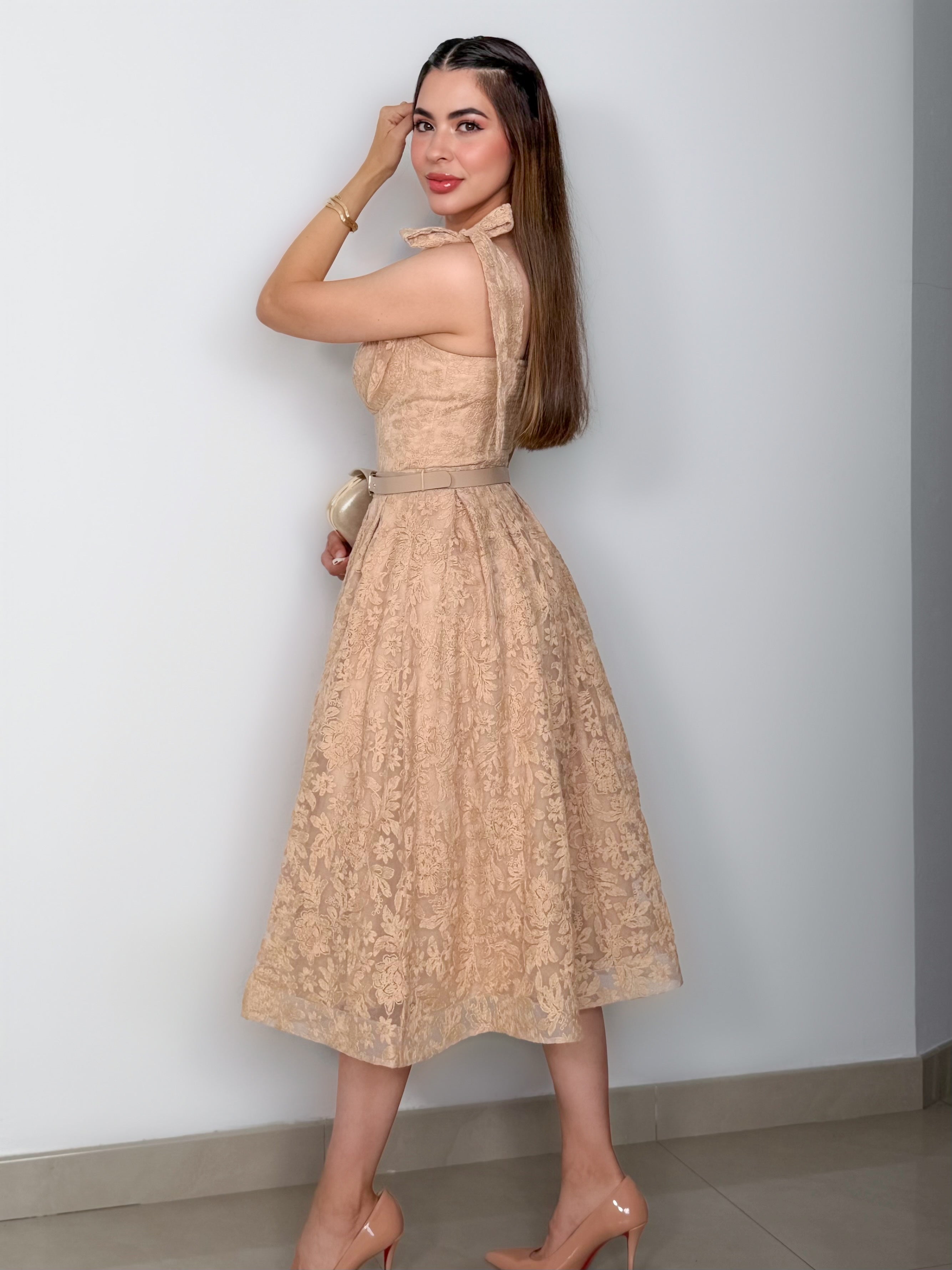 VESTIDO IRMA BEIGE