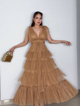 VESTIDO BELLY CAMEL