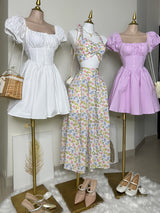 VESTIDO LILA ESTILO CORSET