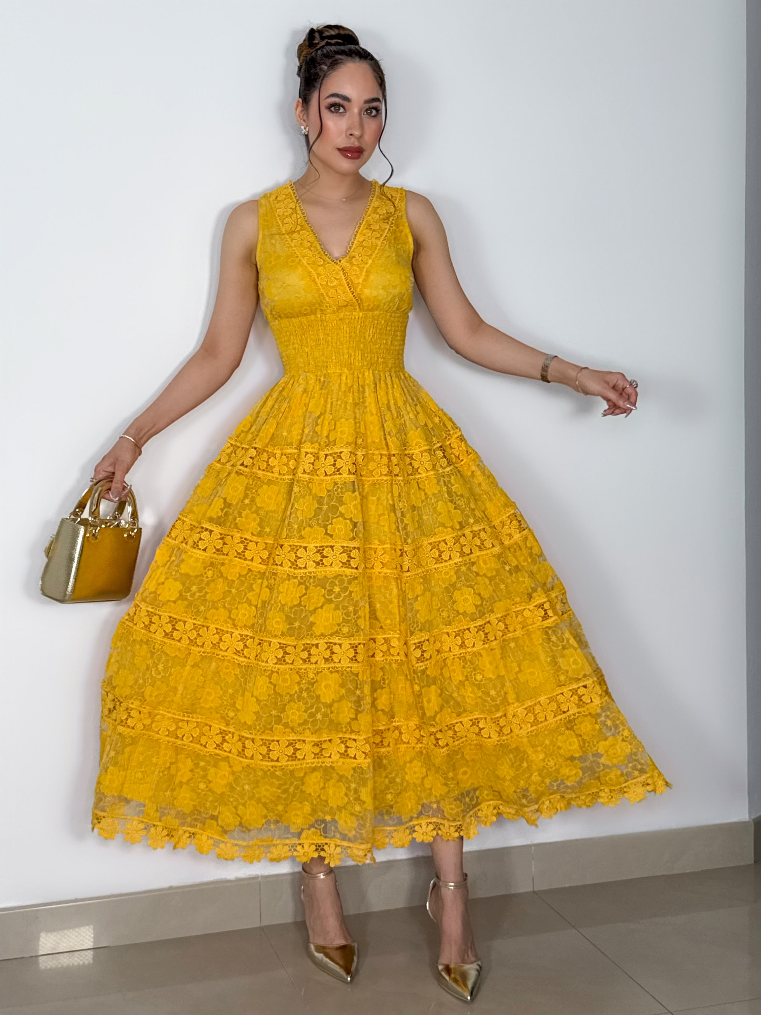 VESTIDO LIZETH AMARILLO