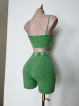 SET VERDE SHORT CON TOP