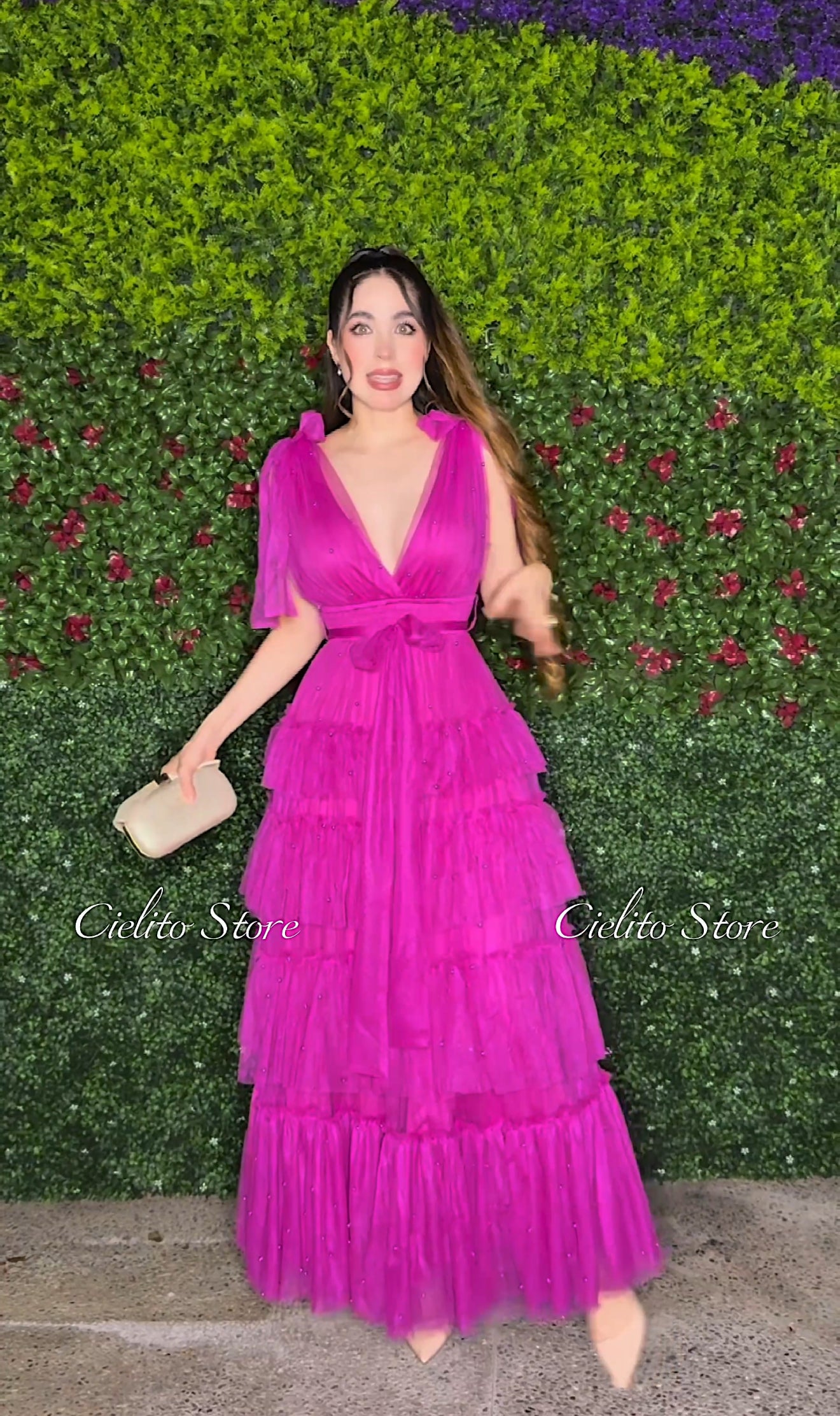 VESTIDO BELLY FUCSIA