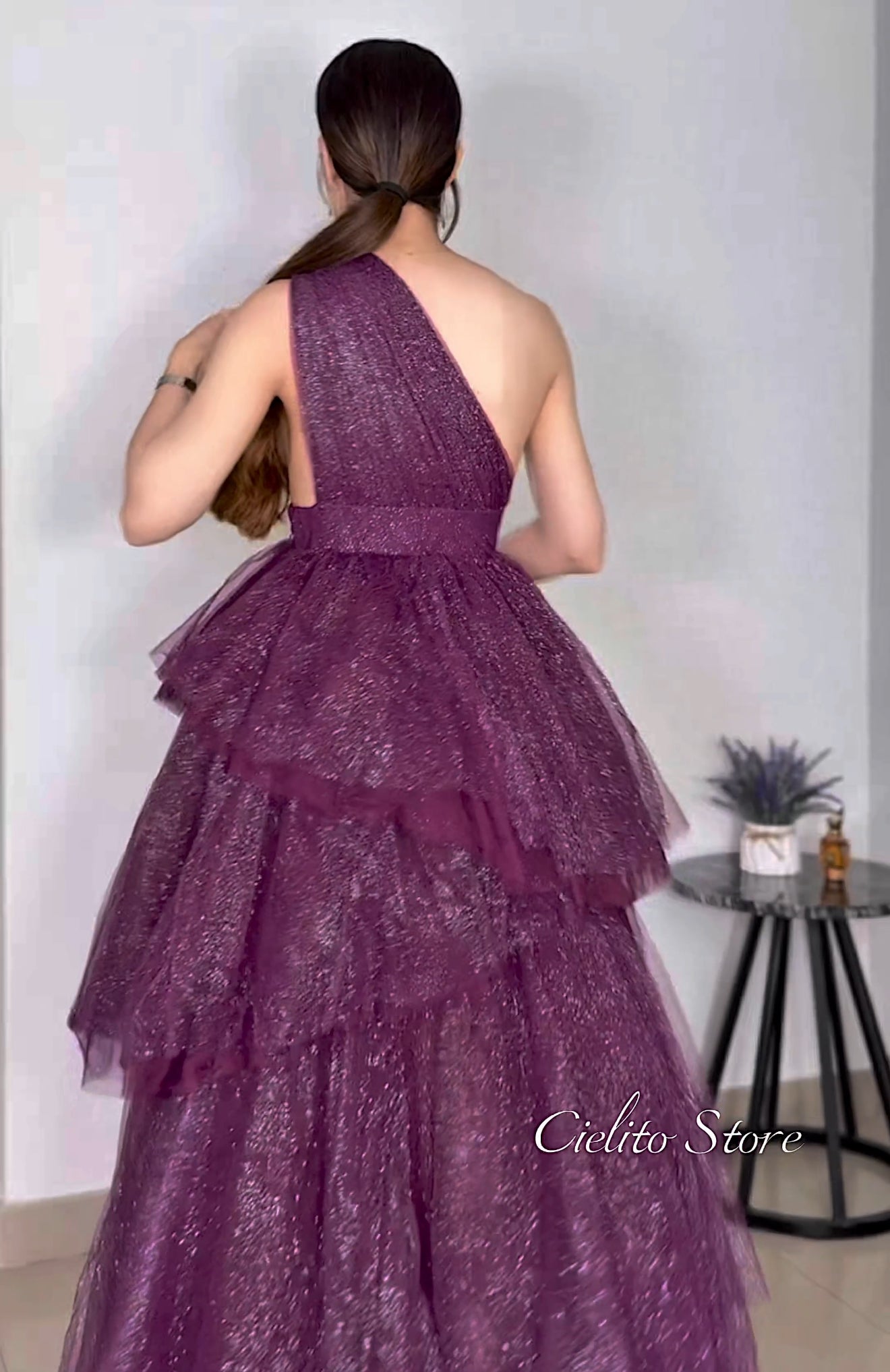 VESTIDO ADRI UVA BRILLANTE