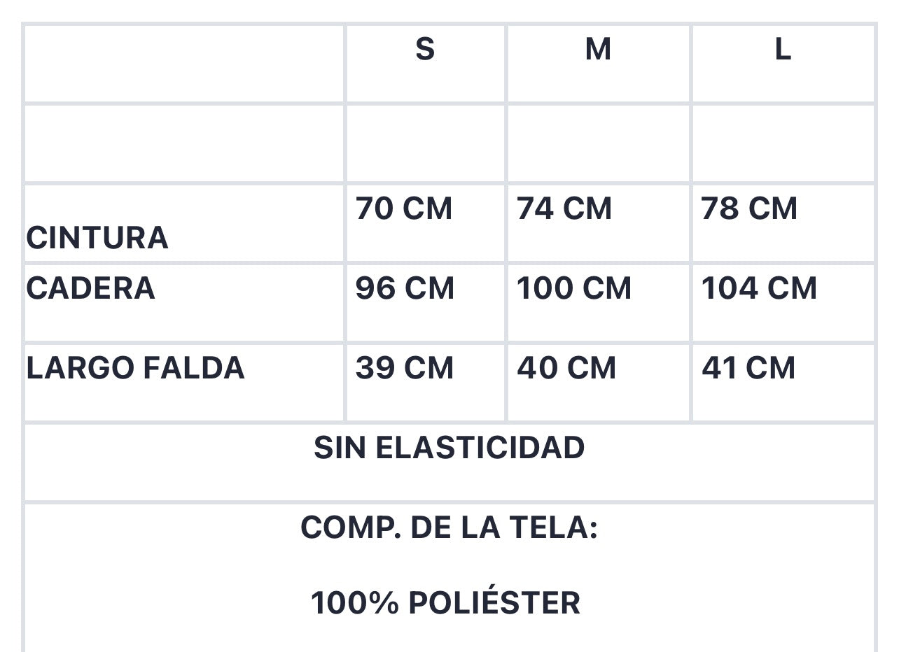 FALDA BLANCA CON MOÑO