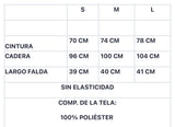 FALDA BLANCA CON MOÑO