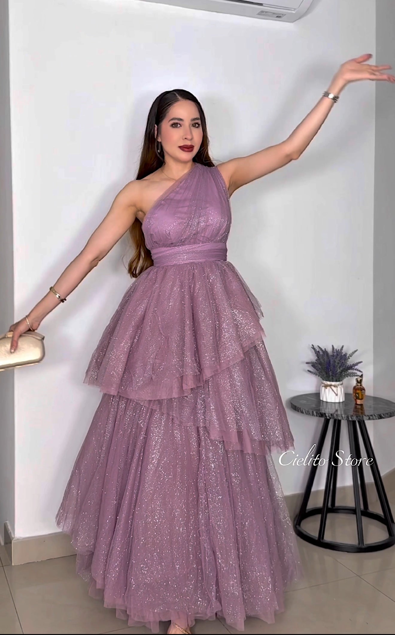 VESTIDO ADRI ROSA BRILLANTE