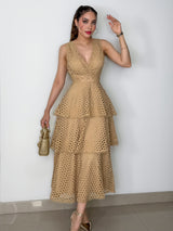 VESTIDO ALMA CAMEL