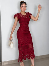 VESTIDO CINTHIA ROJO