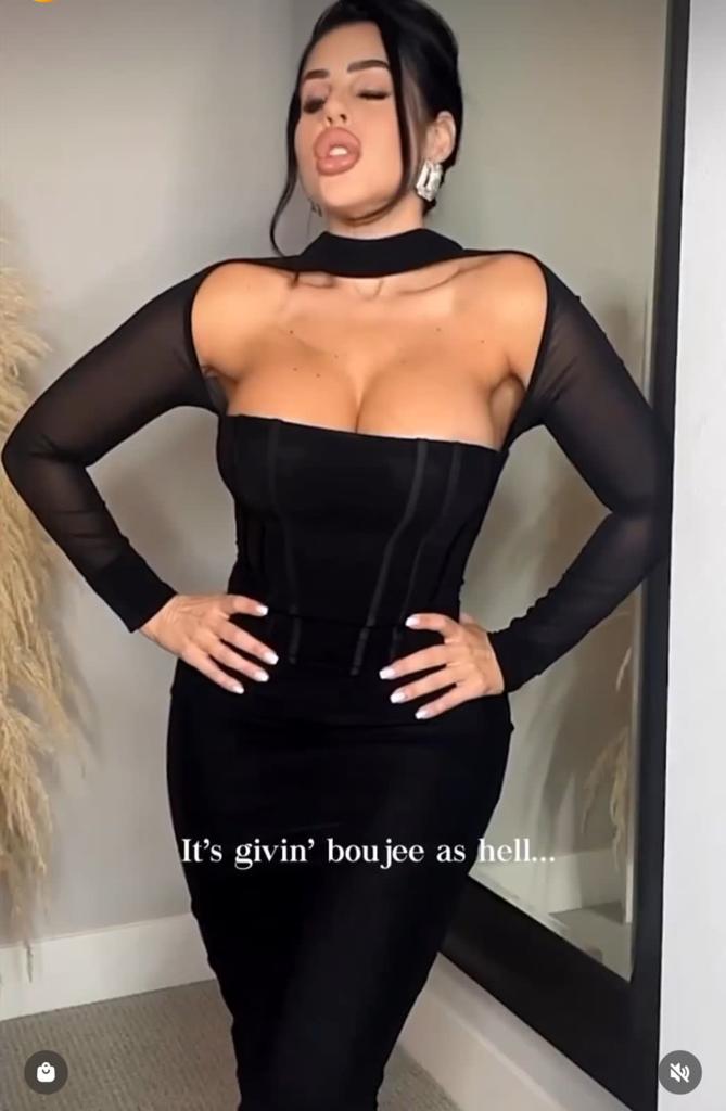 VESTIDO NEGRO MANGA LARGA