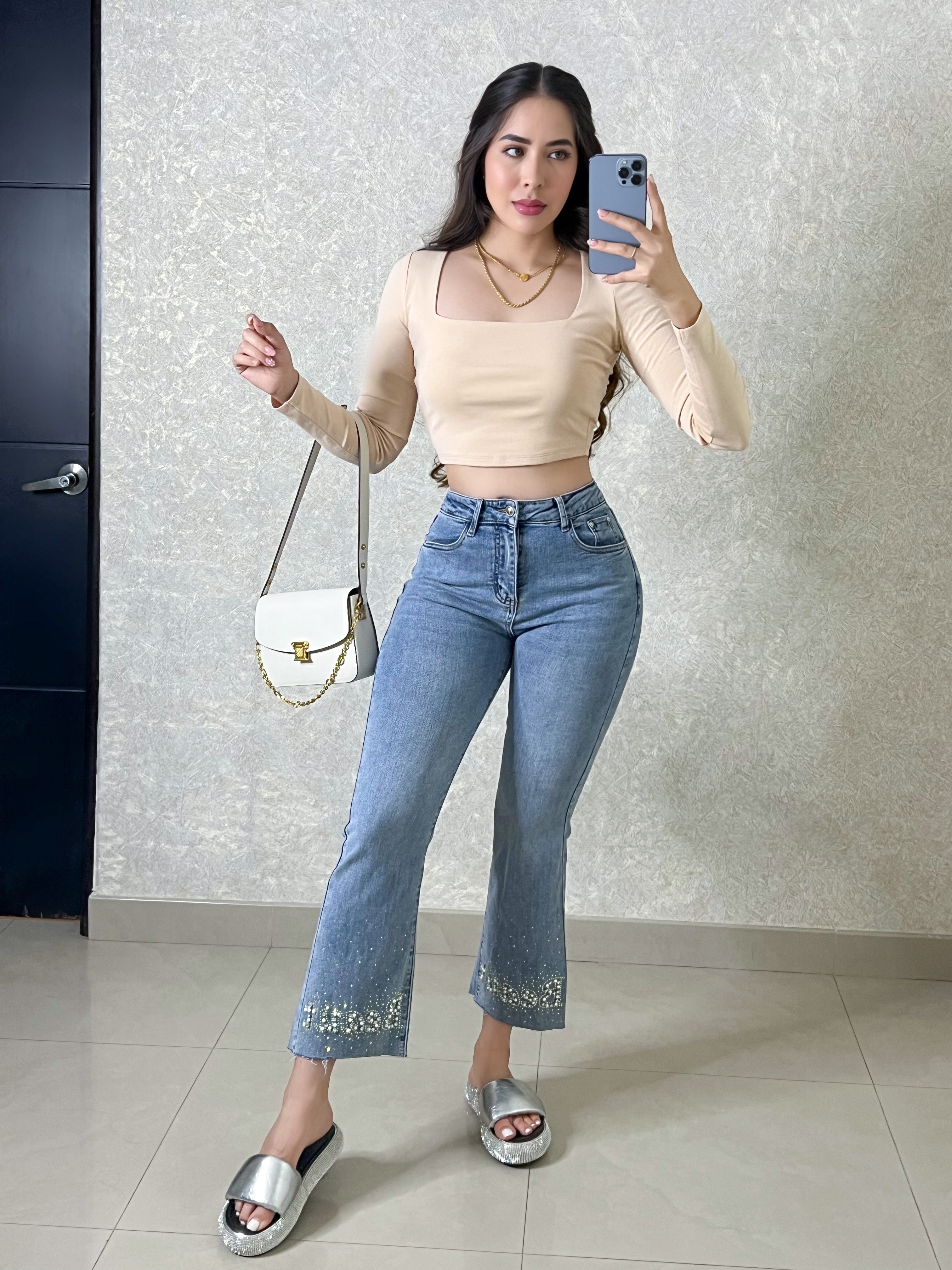 SANDALIA CON PLATAFORMA DE PEDRERÍA PLATEADA