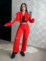 PANTALÓN NARANJA VIBRANTE