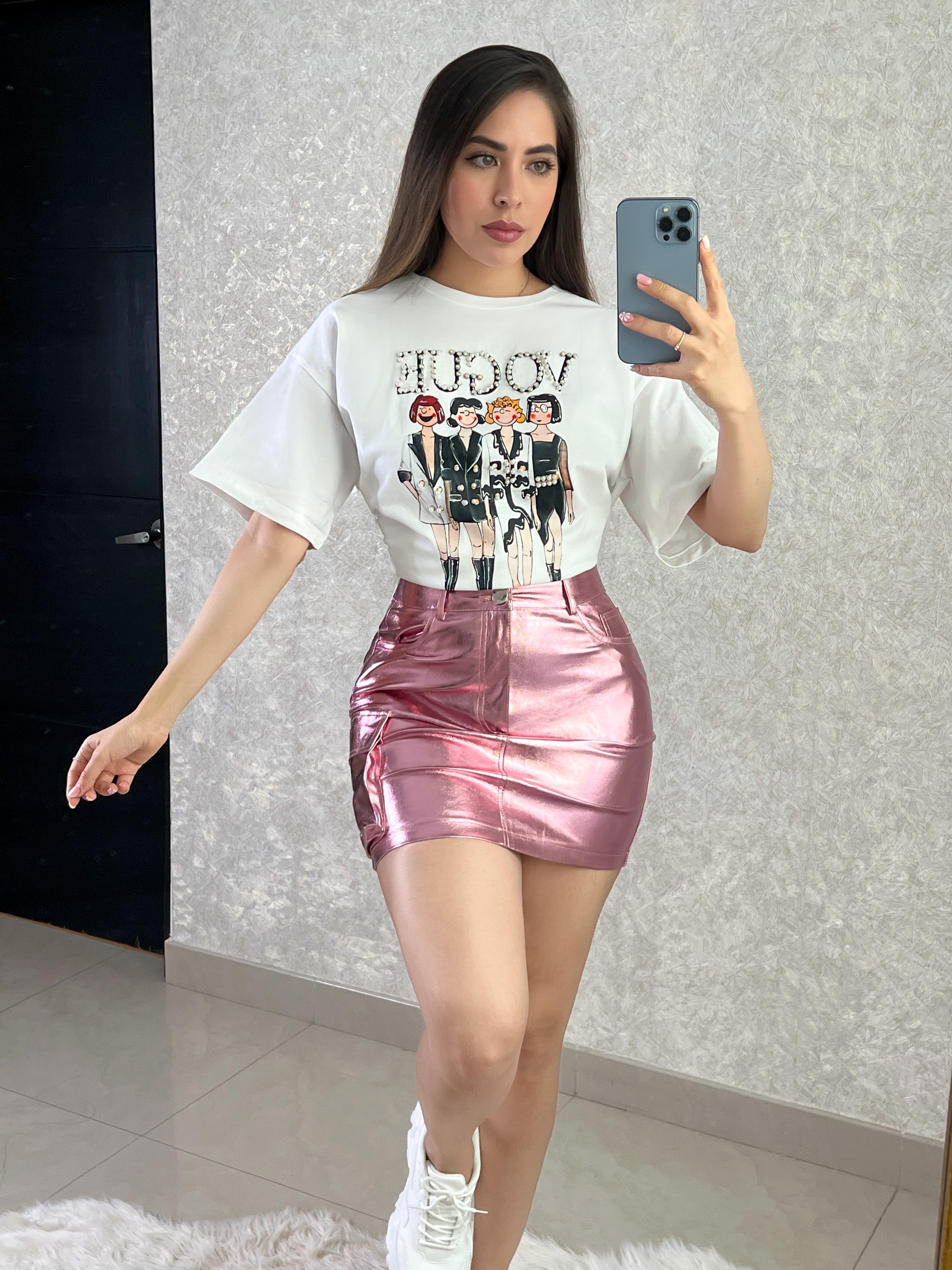 BLUSA VOGUE BLANCO Y NEGRO