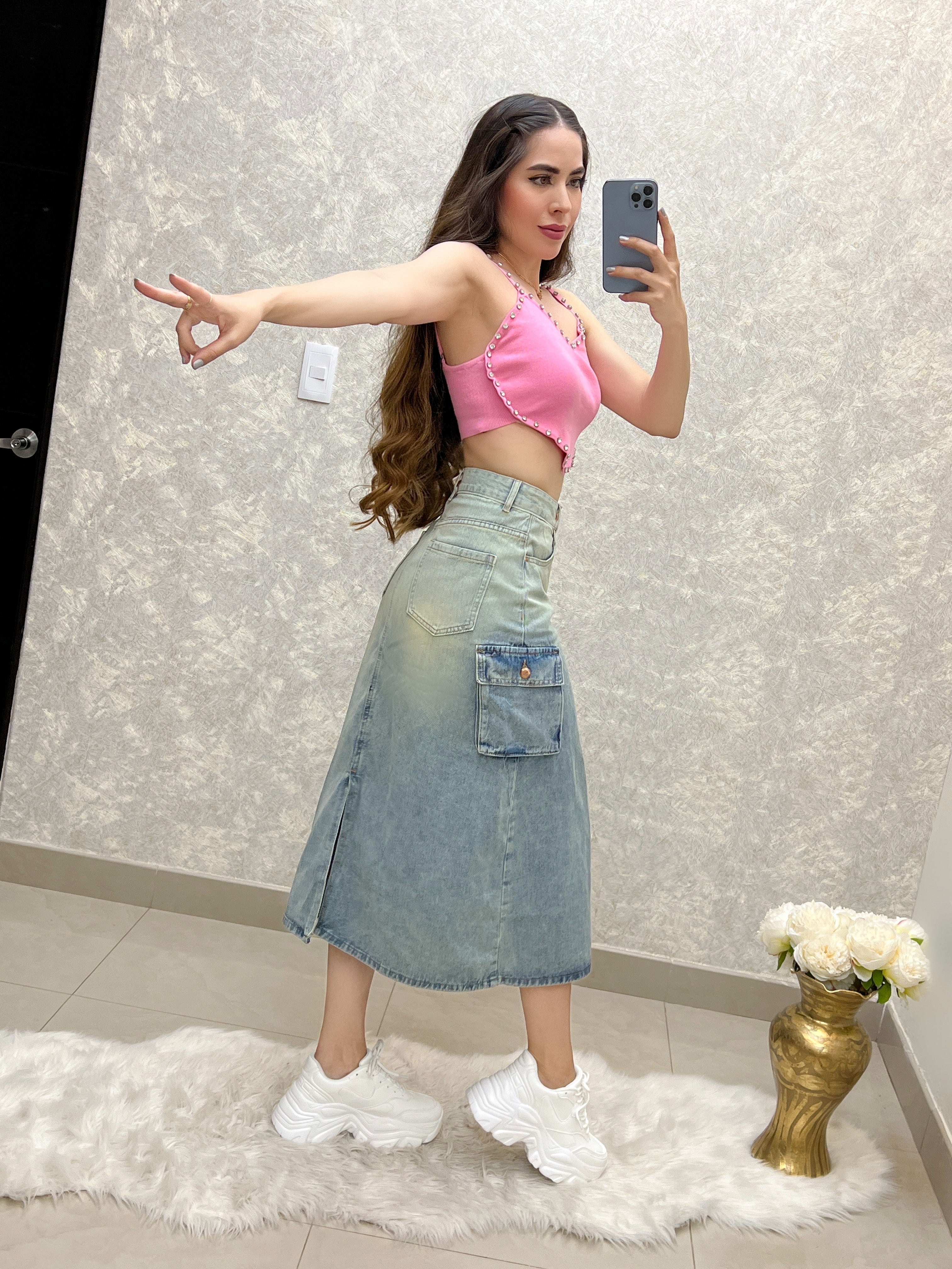 BLUSA DE CORAZÓN ROSA