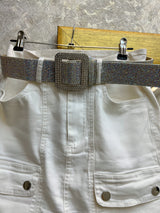 FALDA BLANCA CON CINTURÓN