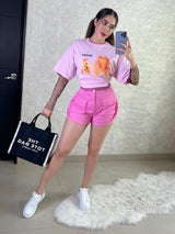 BLUSÓN ROSA PASTEL OSITO