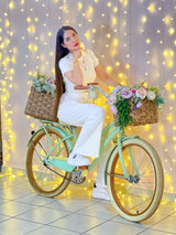 SET BLANCO CON BOTÓN DORADO