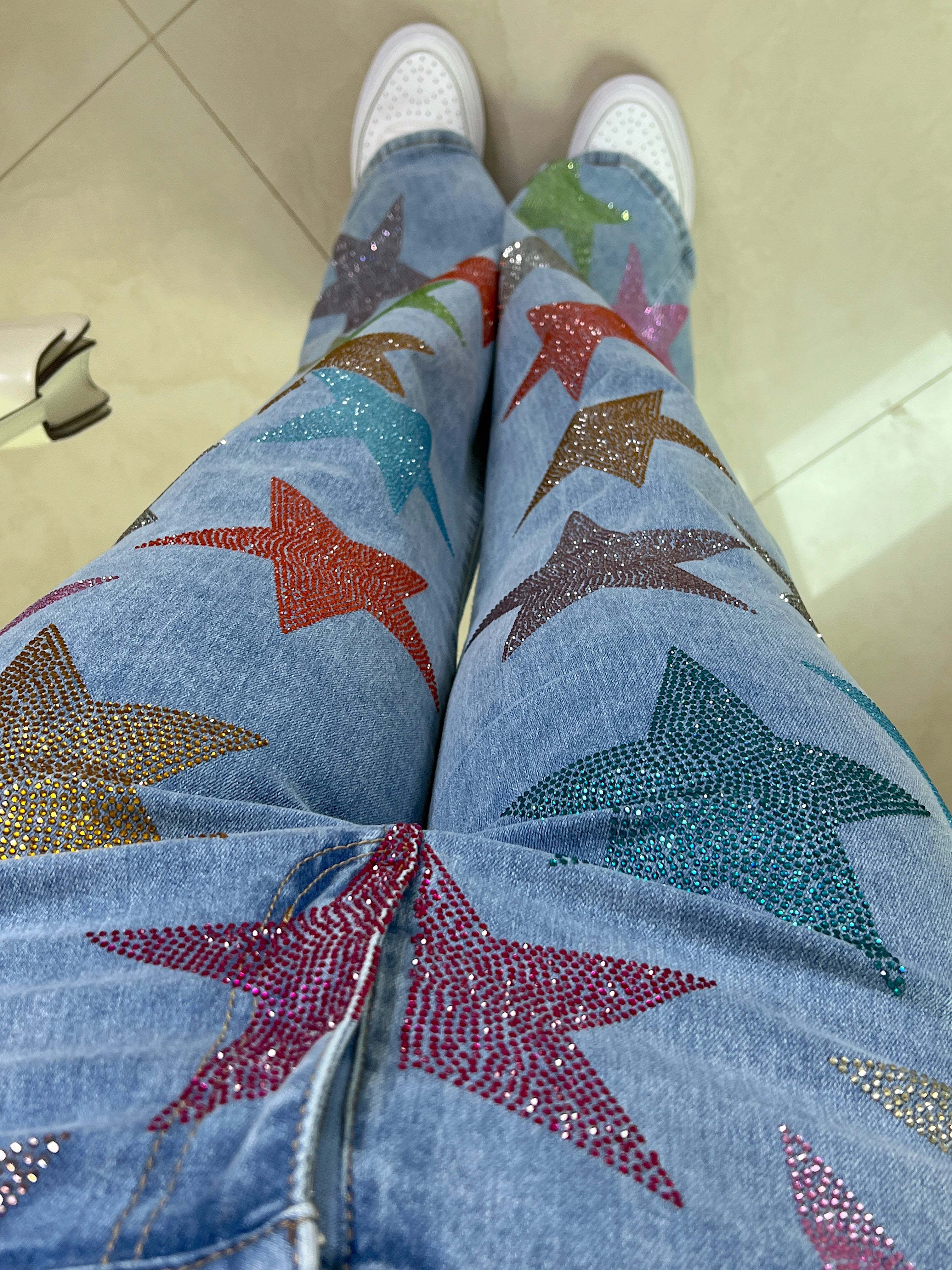 Pantalón de estrellas wide leg