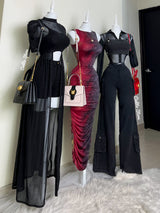 Bolso negro con detalle dorado