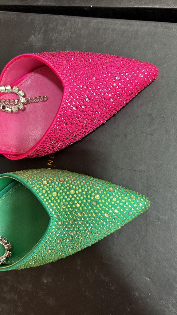 ZAPATILLA VERDE DIAMANTE