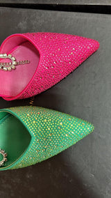ZAPATILLA VERDE DIAMANTE