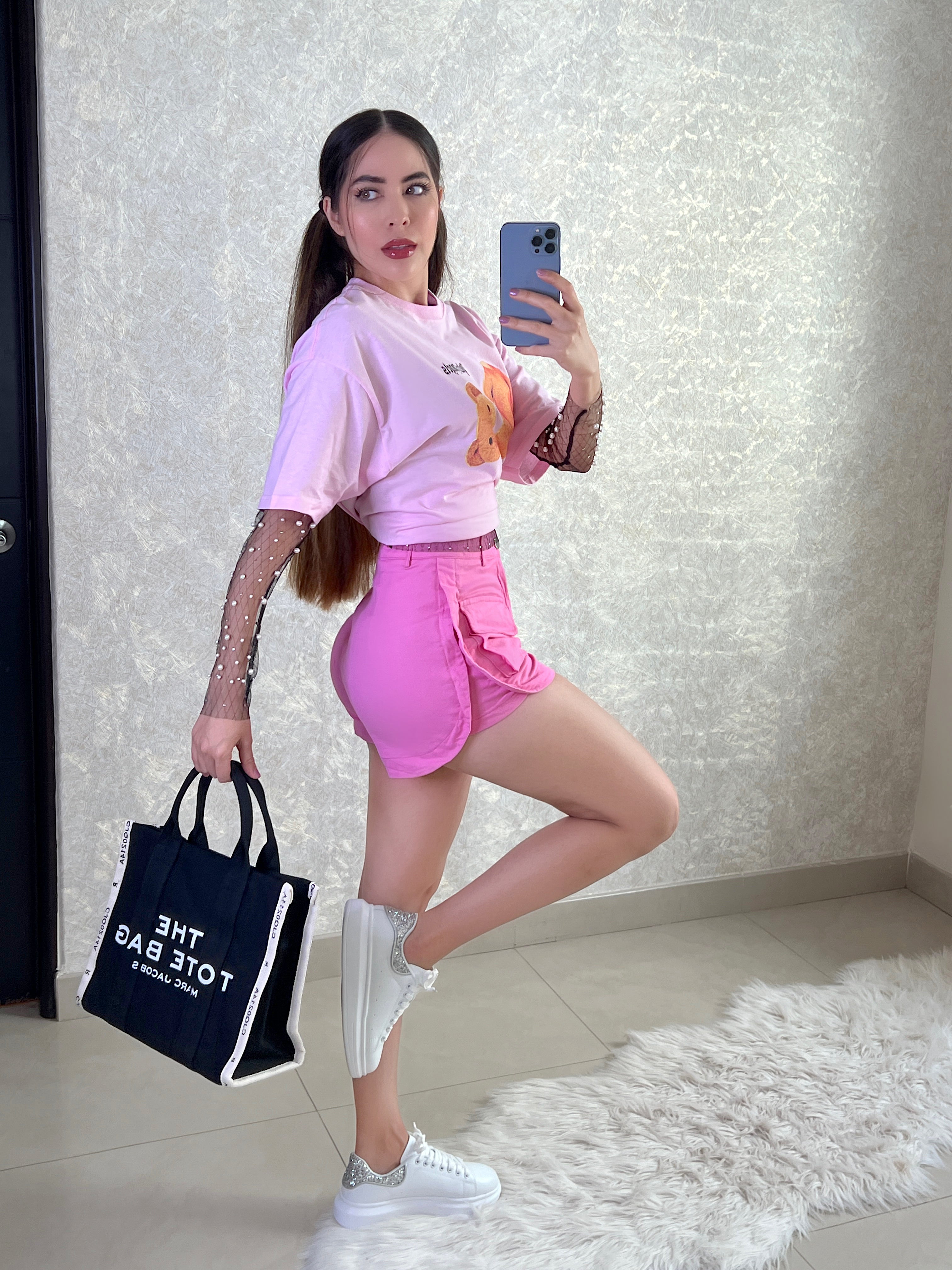 BLUSÓN ROSA PASTEL OSITO