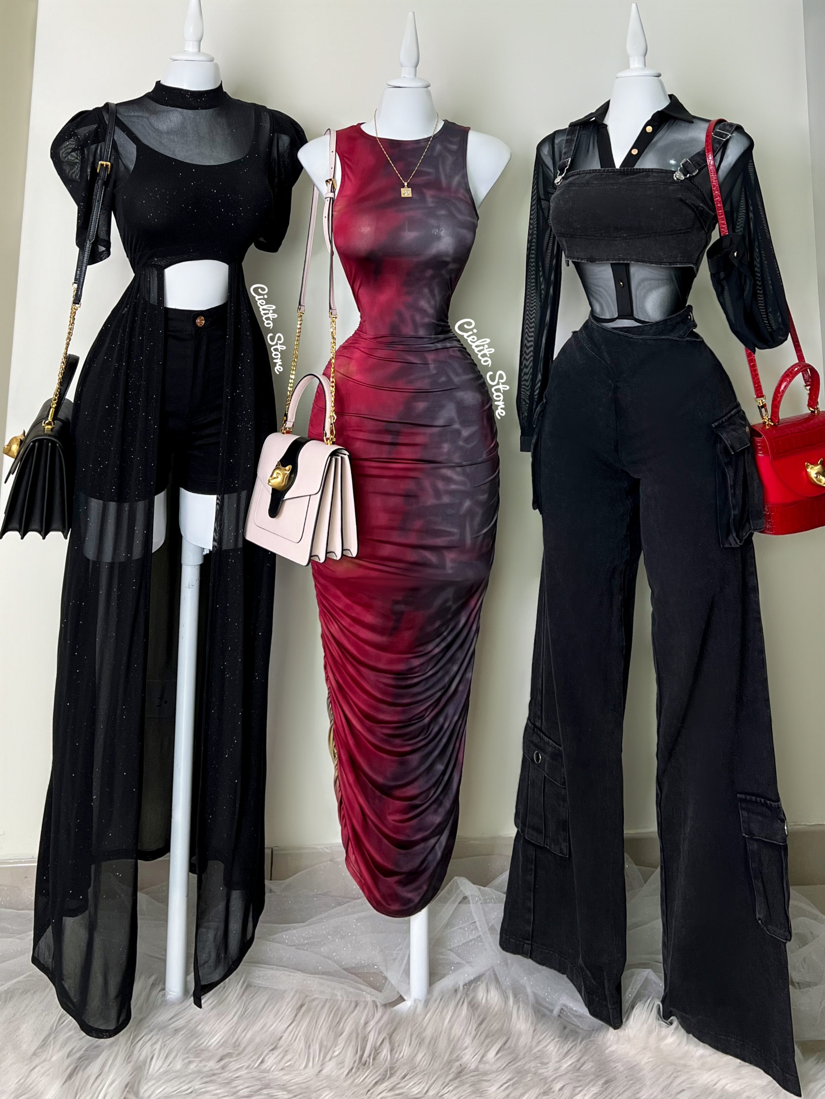 Bolso ivory con detalle dorado