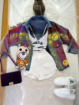 CAMISA CON TOP BLANCO