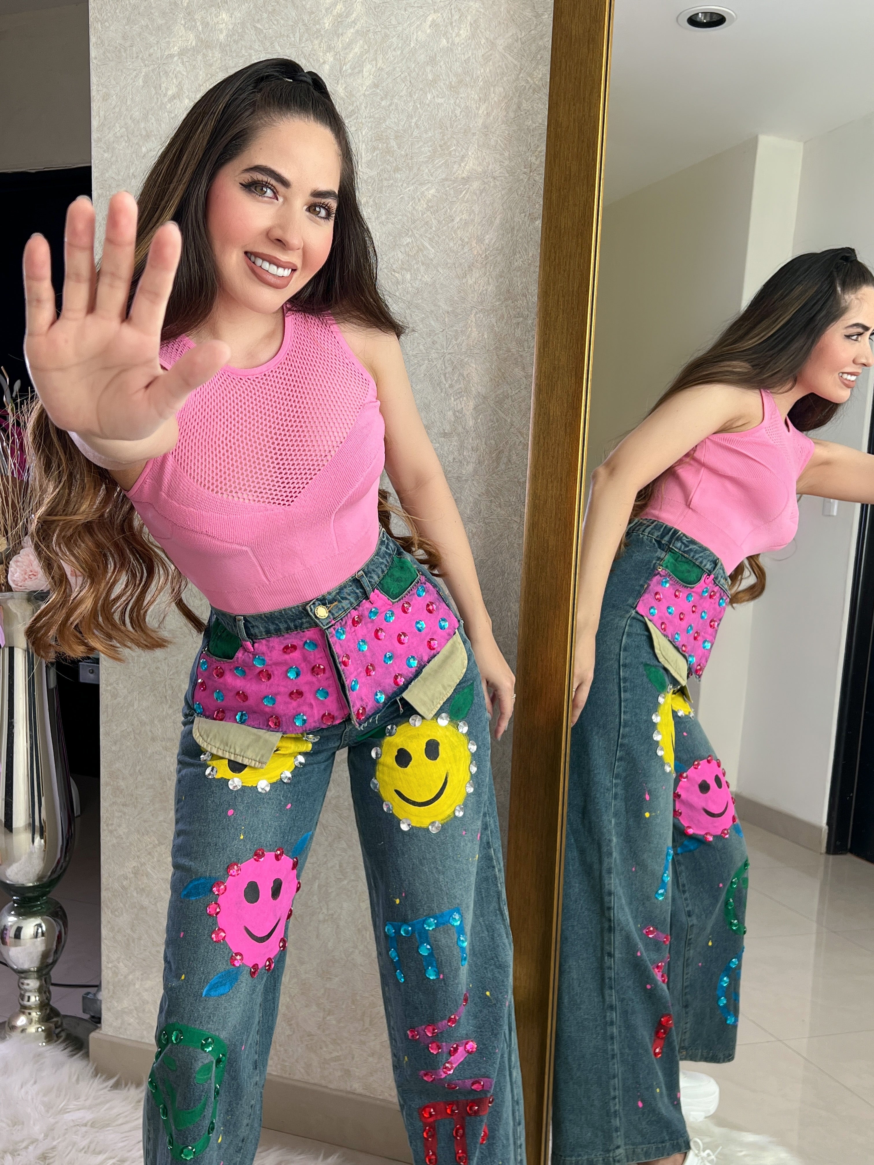 BLUSA ROSA SIN MANGA