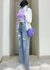 PANTALÓN MEZCLILLA DESLAVADO