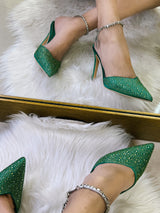 ZAPATILLA VERDE DIAMANTE