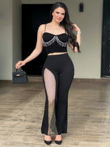 PANTALÓN NEGRO DIAMANTE