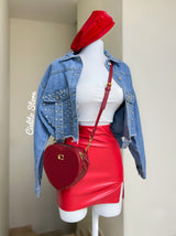 BOLSO CORAZÓN TINTO