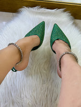 ZAPATILLA VERDE DIAMANTE