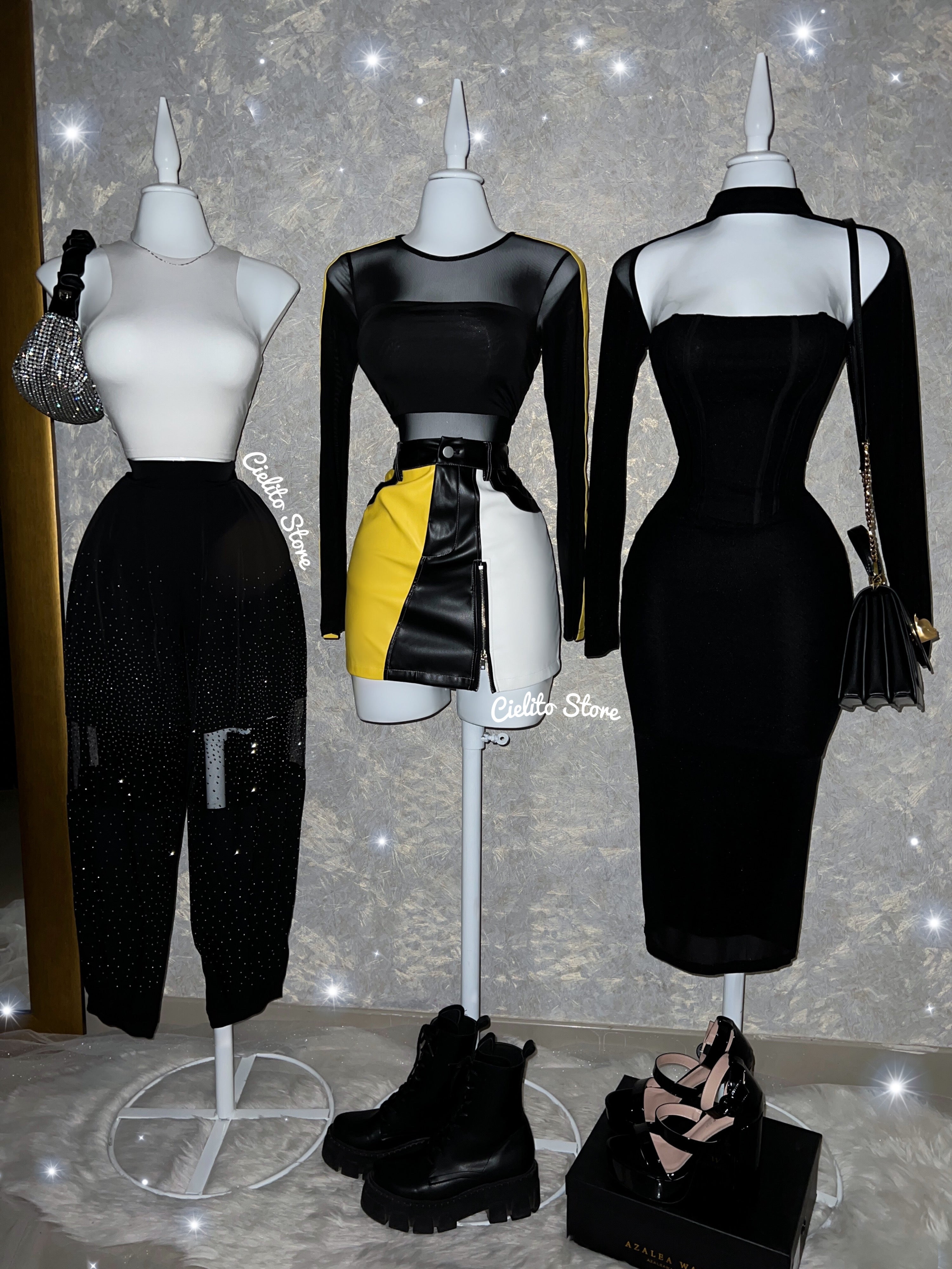 VESTIDO NEGRO MANGA LARGA