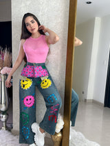 BLUSA ROSA SIN MANGA