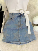 BLUSA BLANCA CON LISTÓN