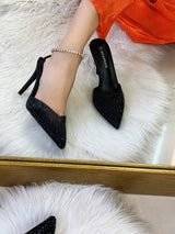 ZAPATILLA NEGRA DIAMANTE