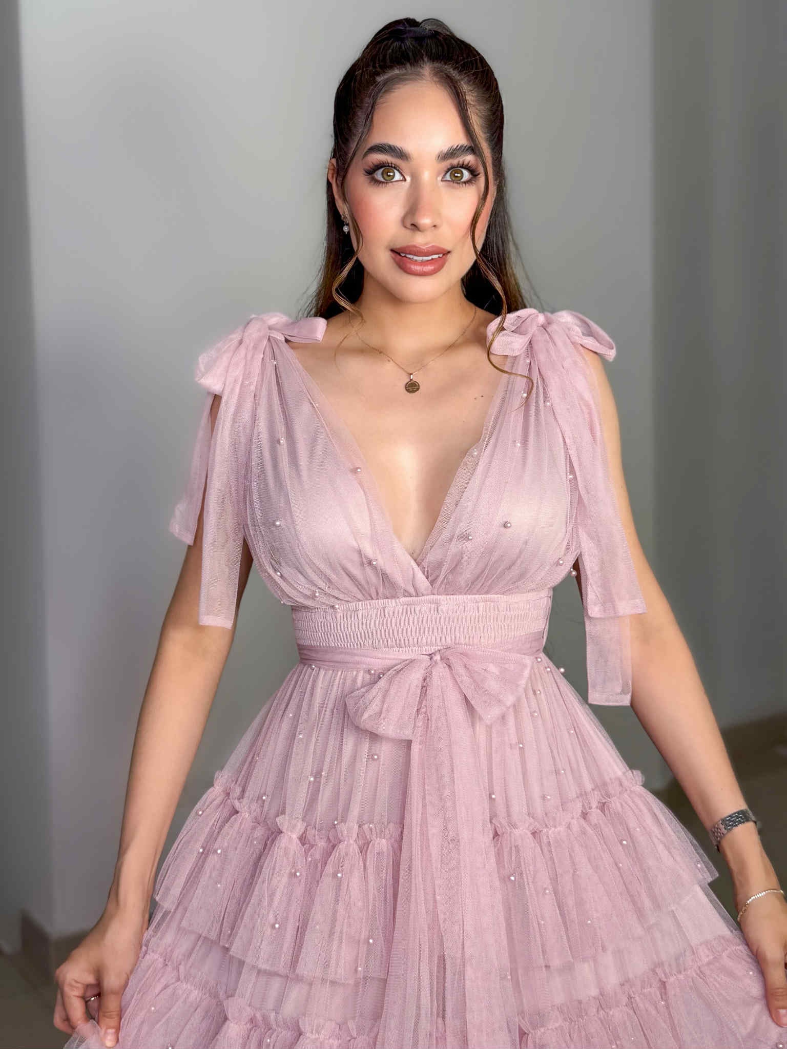 VESTIDO BELLY ROSA