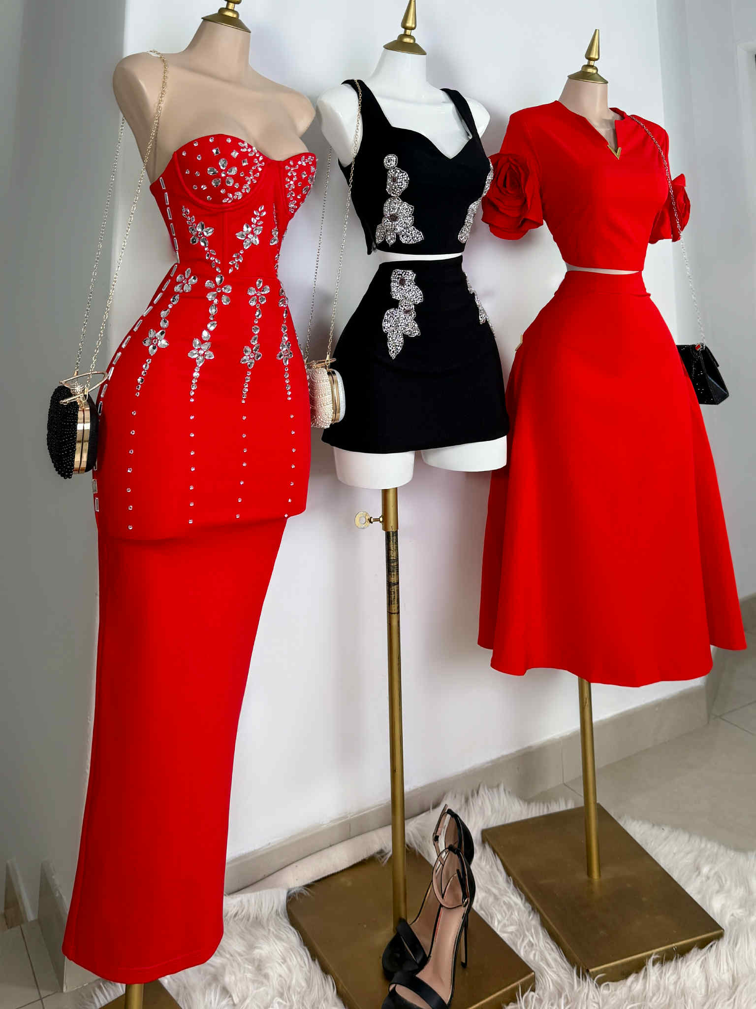VESTIDO GLORIA ROJO