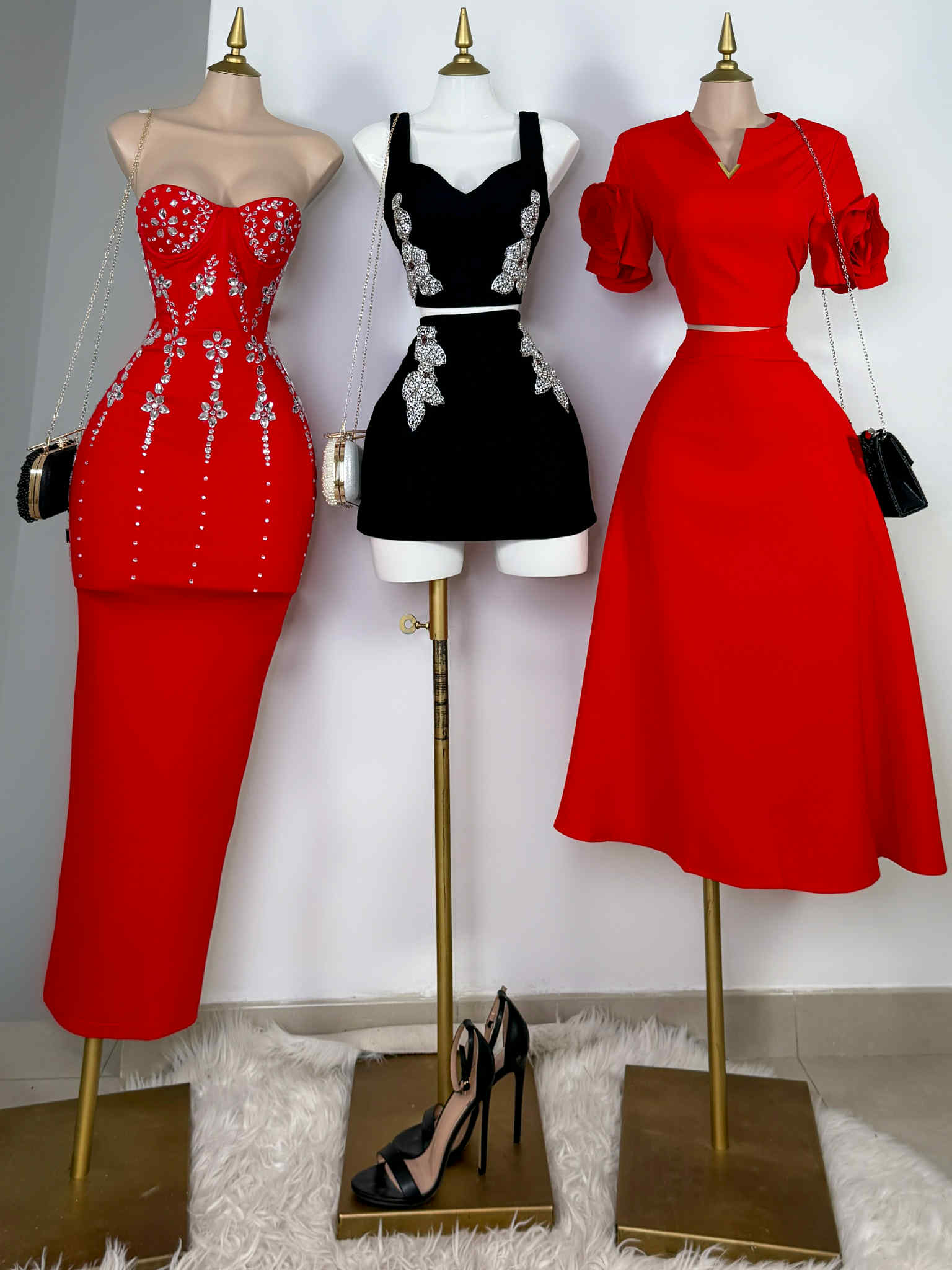 VESTIDO GLORIA ROJO