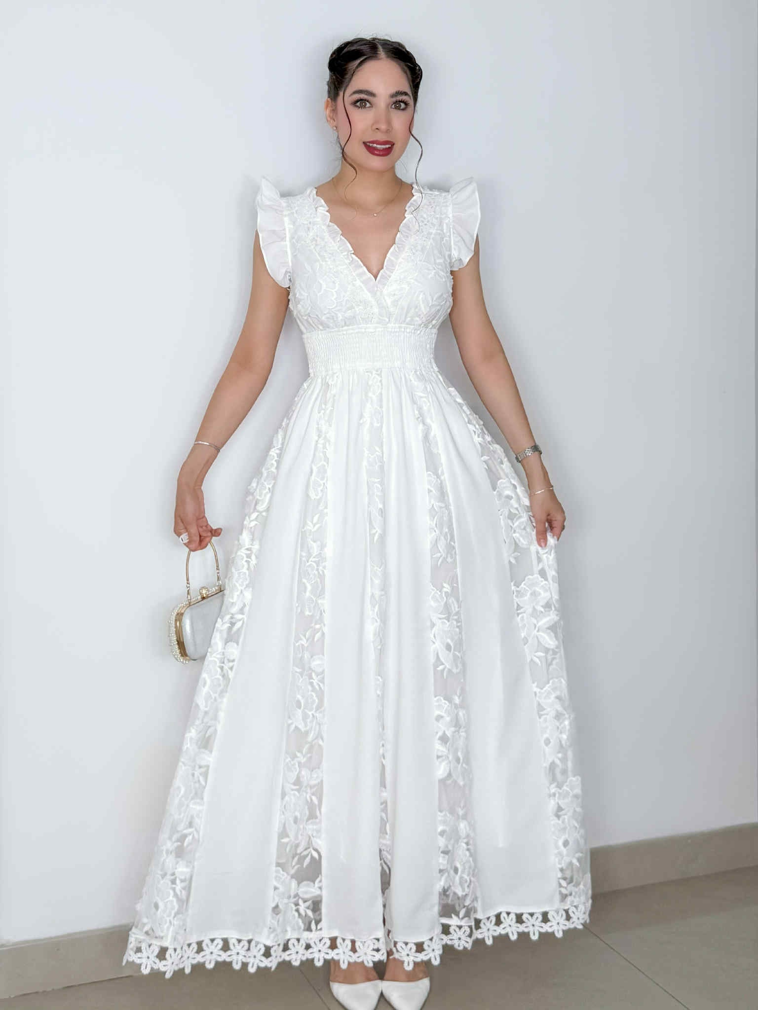 VESTIDO HORTENSIA BLANCO