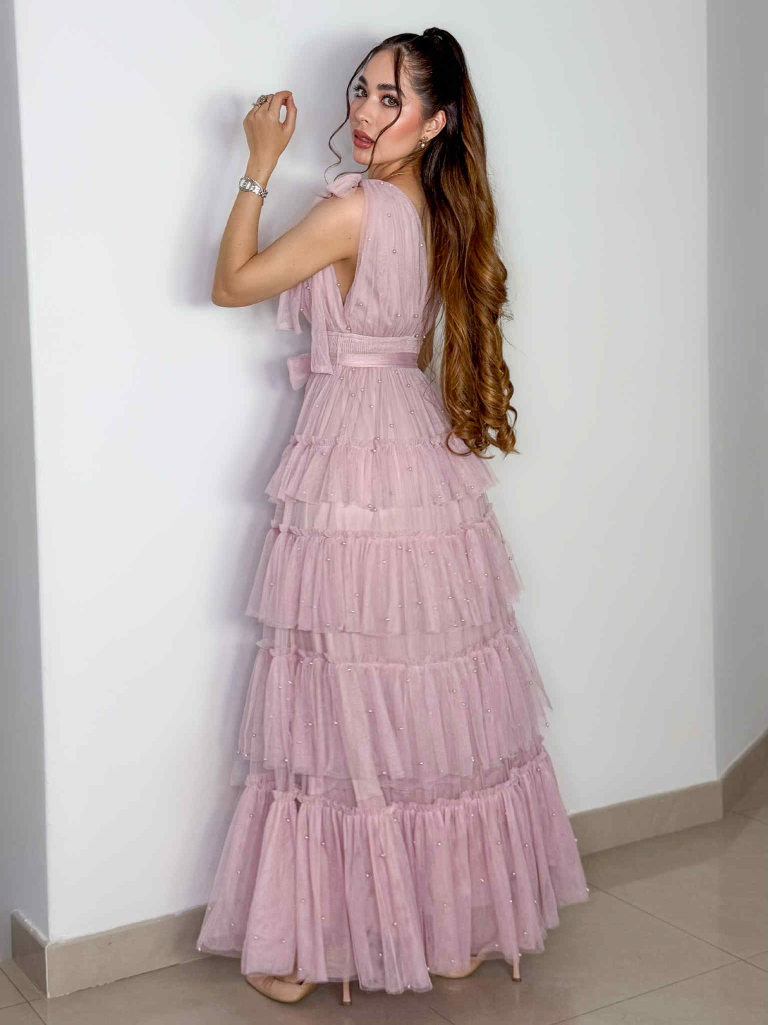 VESTIDO BELLY ROSA