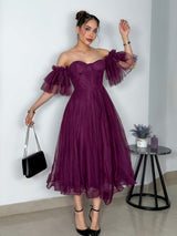 VESTIDO ALEJANDRA GUINDA