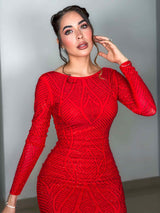 VESTIDO KARLETH ROJO