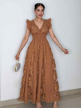 VESTIDO HORTENSIA LADRILLO