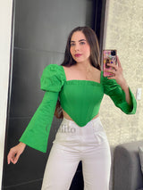 BLUSA CORSET VERDE